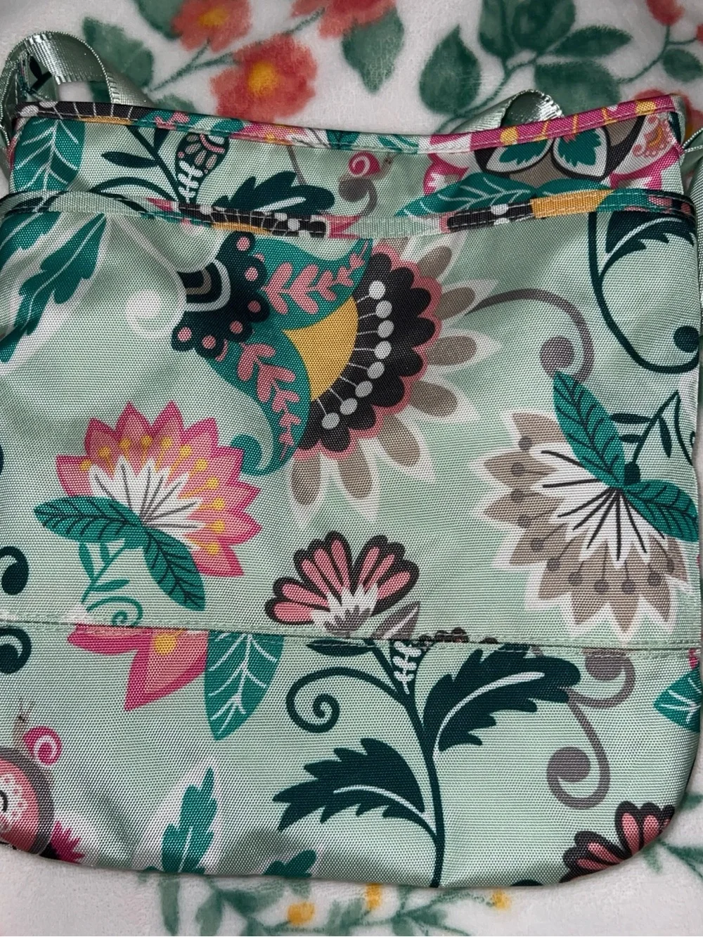 Vera Bradley Mint Floral Crossbody Bag